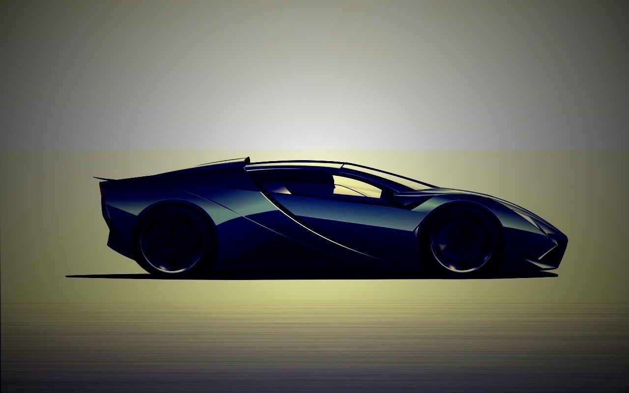 Скетч lamborghini  обои