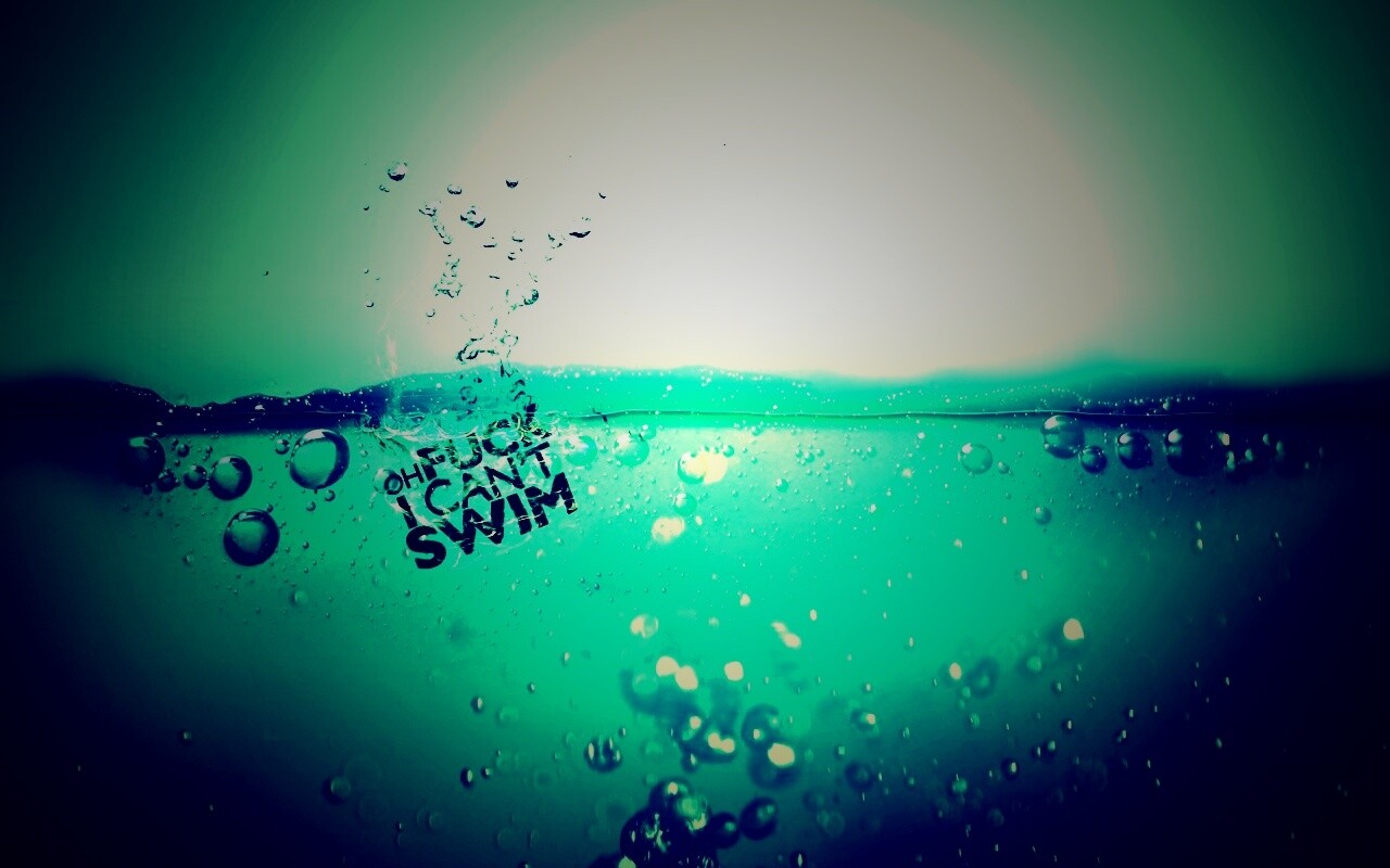 Oh fuck i cant swim обои