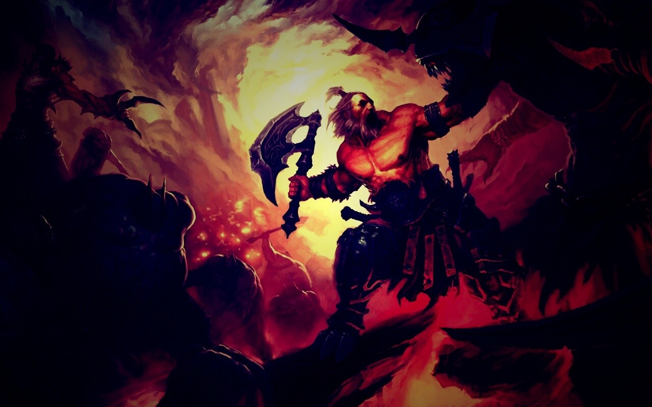 Варвар из Diablo 3 обои