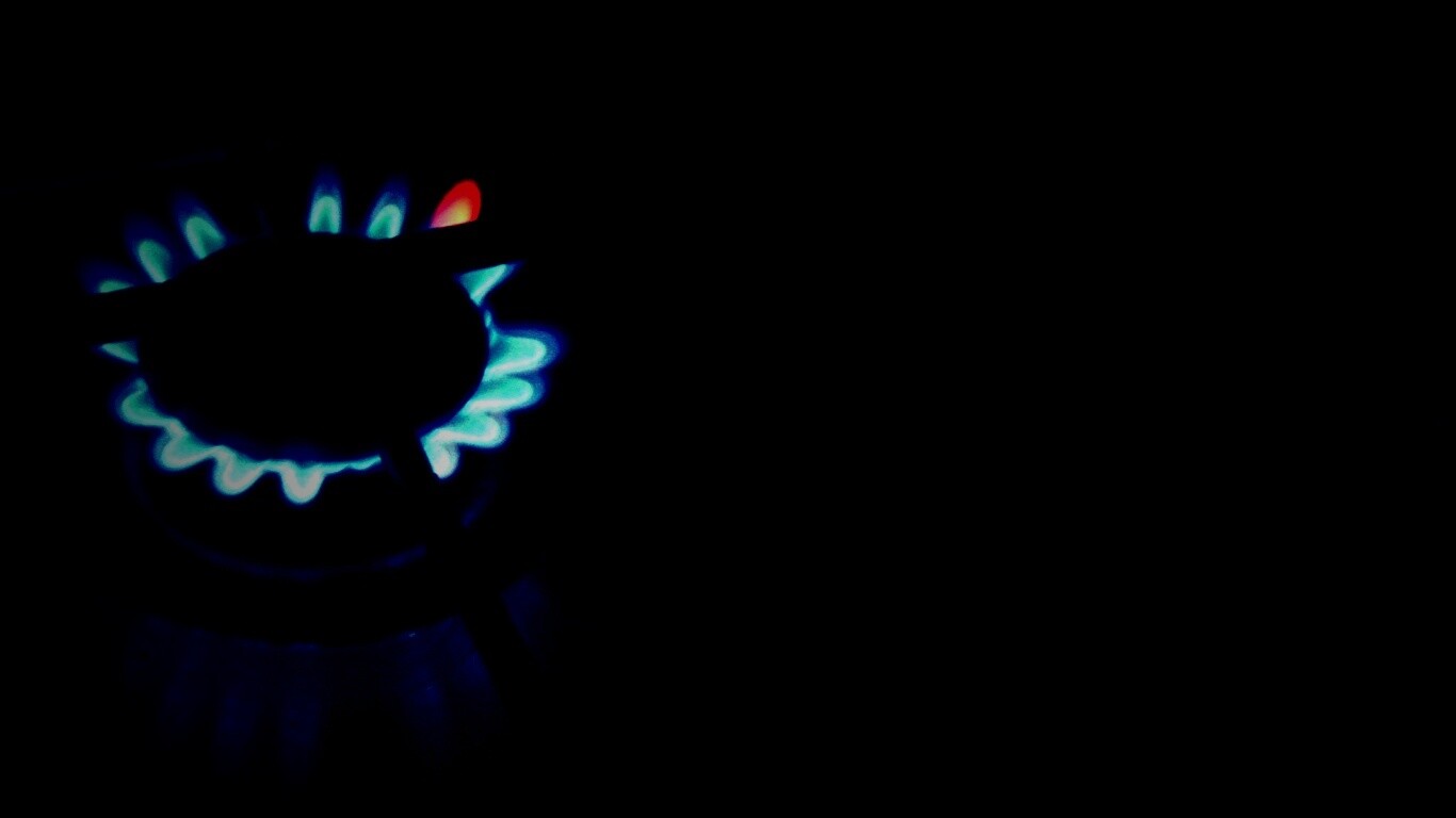 Огонь газовой горелки обои