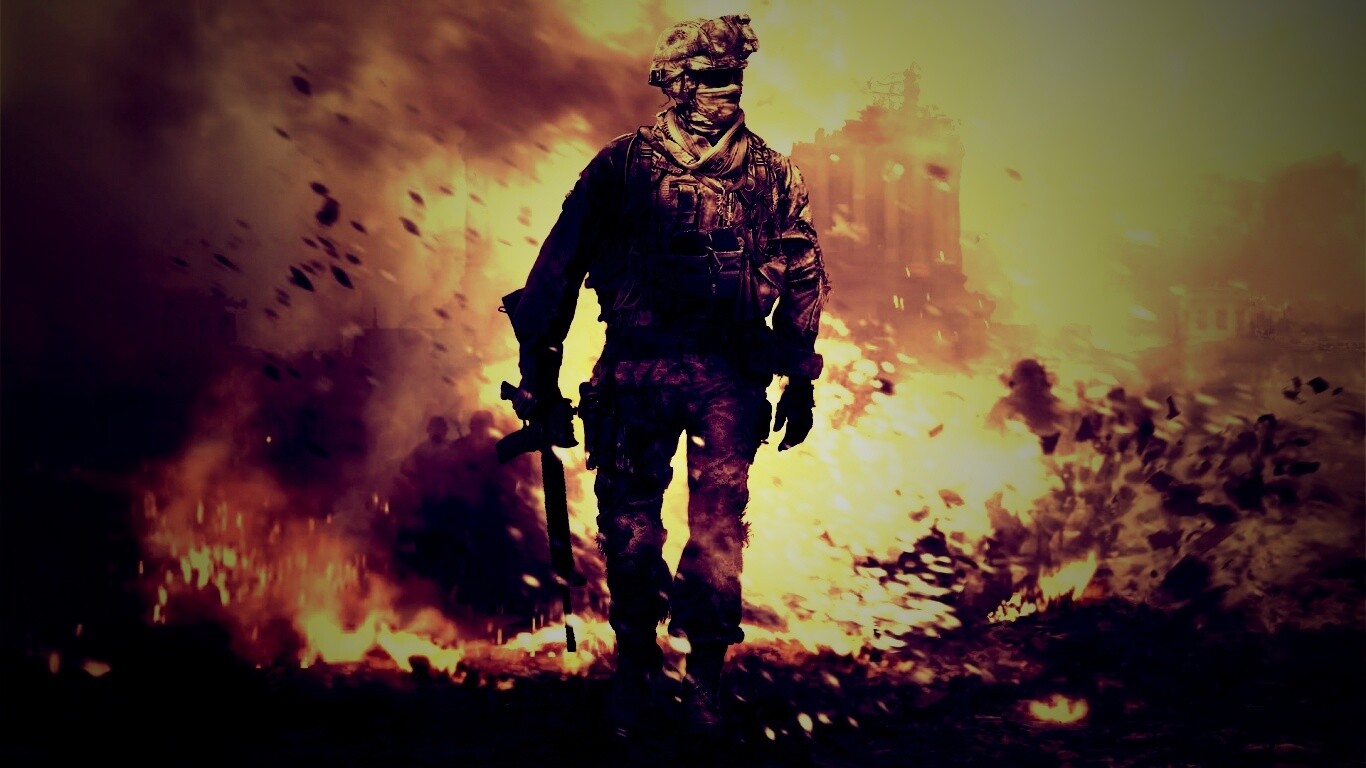 Солдат из modern warfare 2 обои