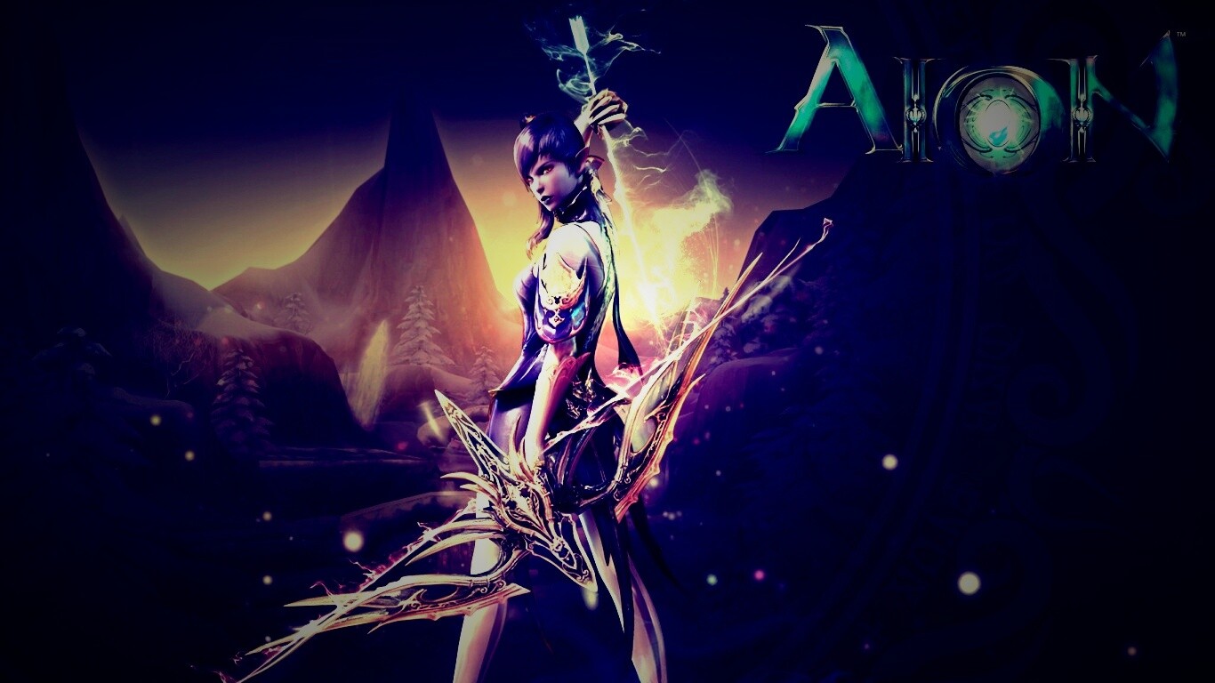 Эльфийка из Aion обои
