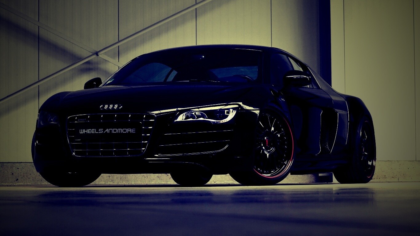 Audi черного цвета обои