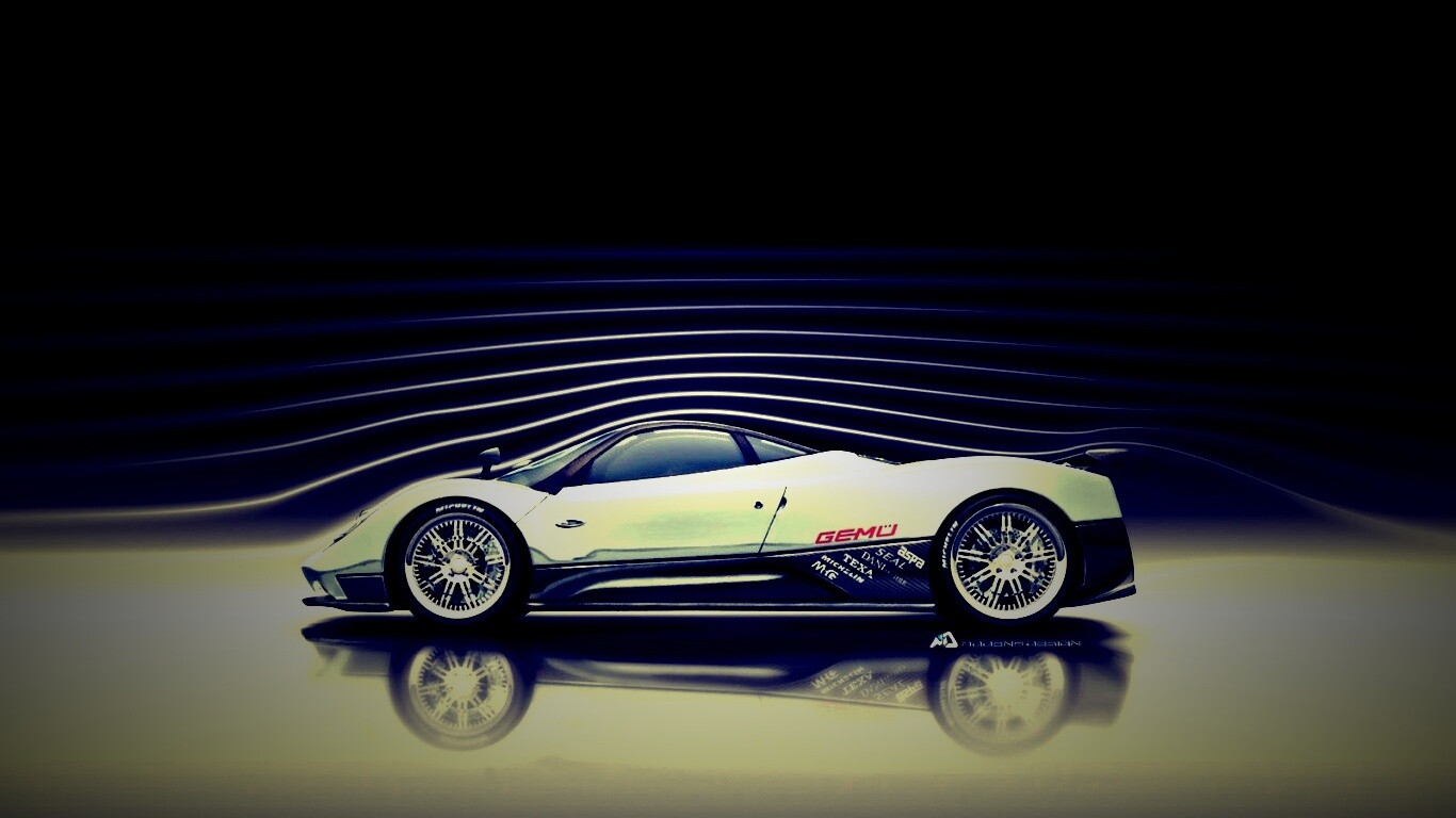 Аэродинамика Pagani Zonda обои