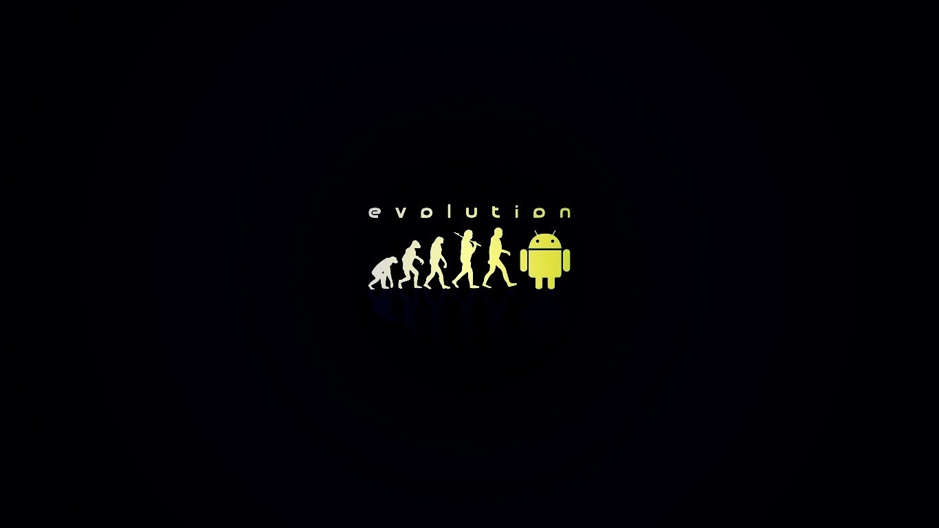 Эволюция по мнению Android обои