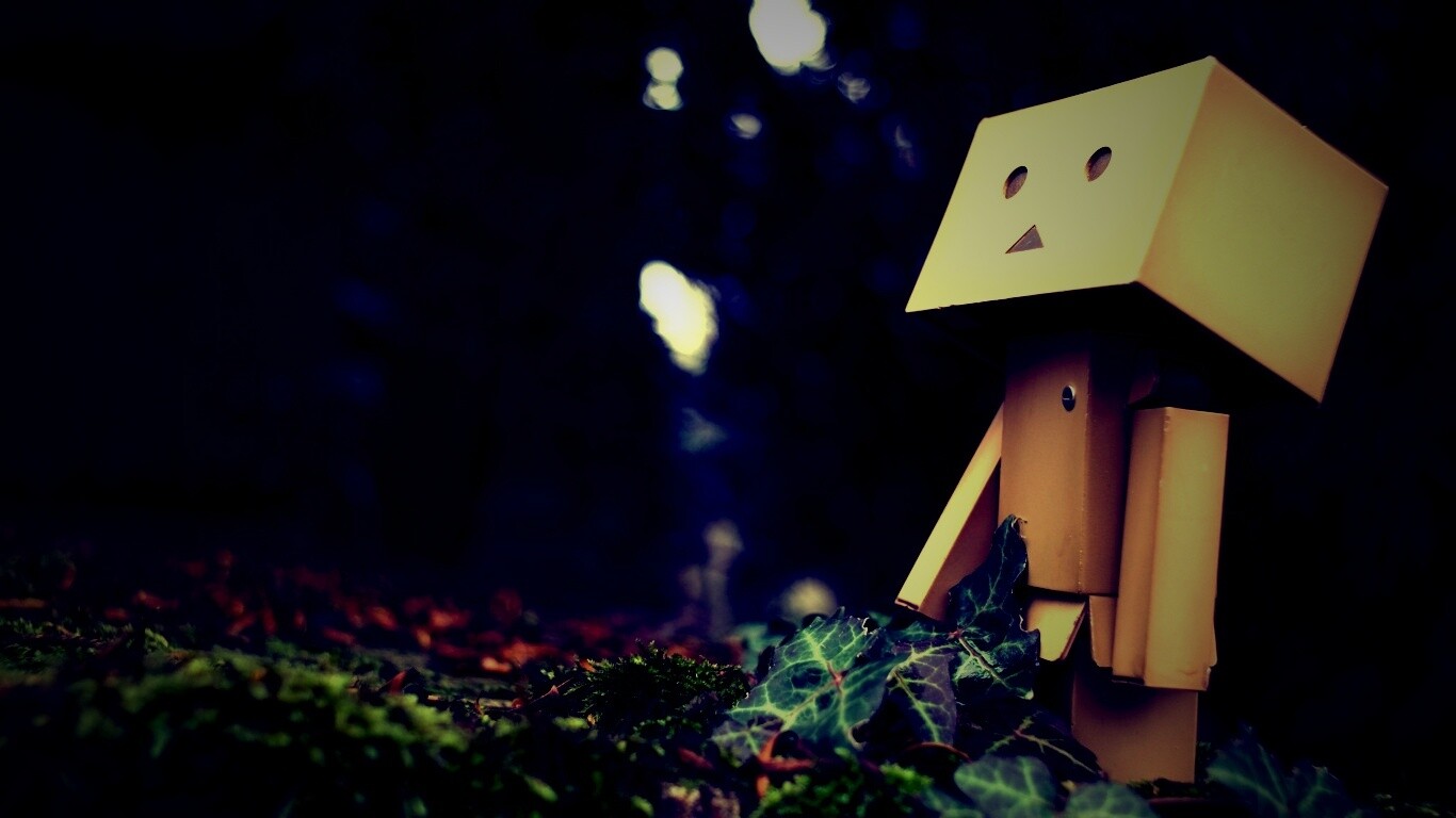 Danbo смотрит вверх обои