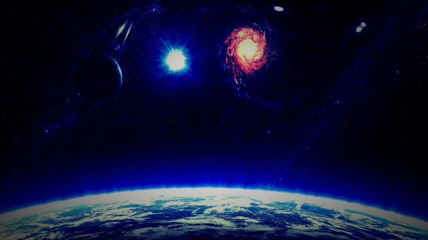 Бесконечный черный космос обои