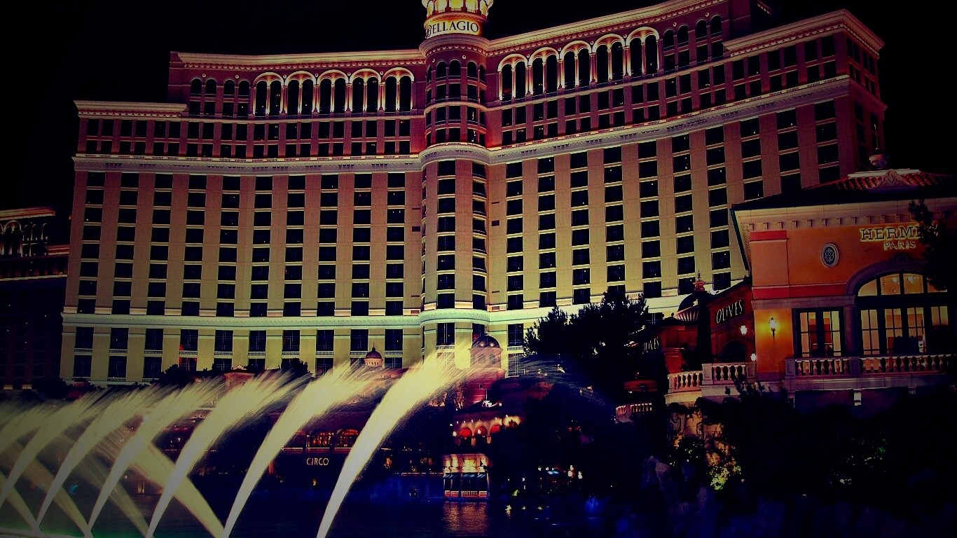 Казино Bellagio в Лас-Вегасе обои