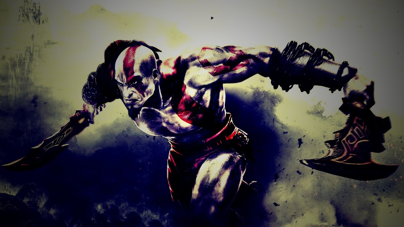 Герой игры God of War обои