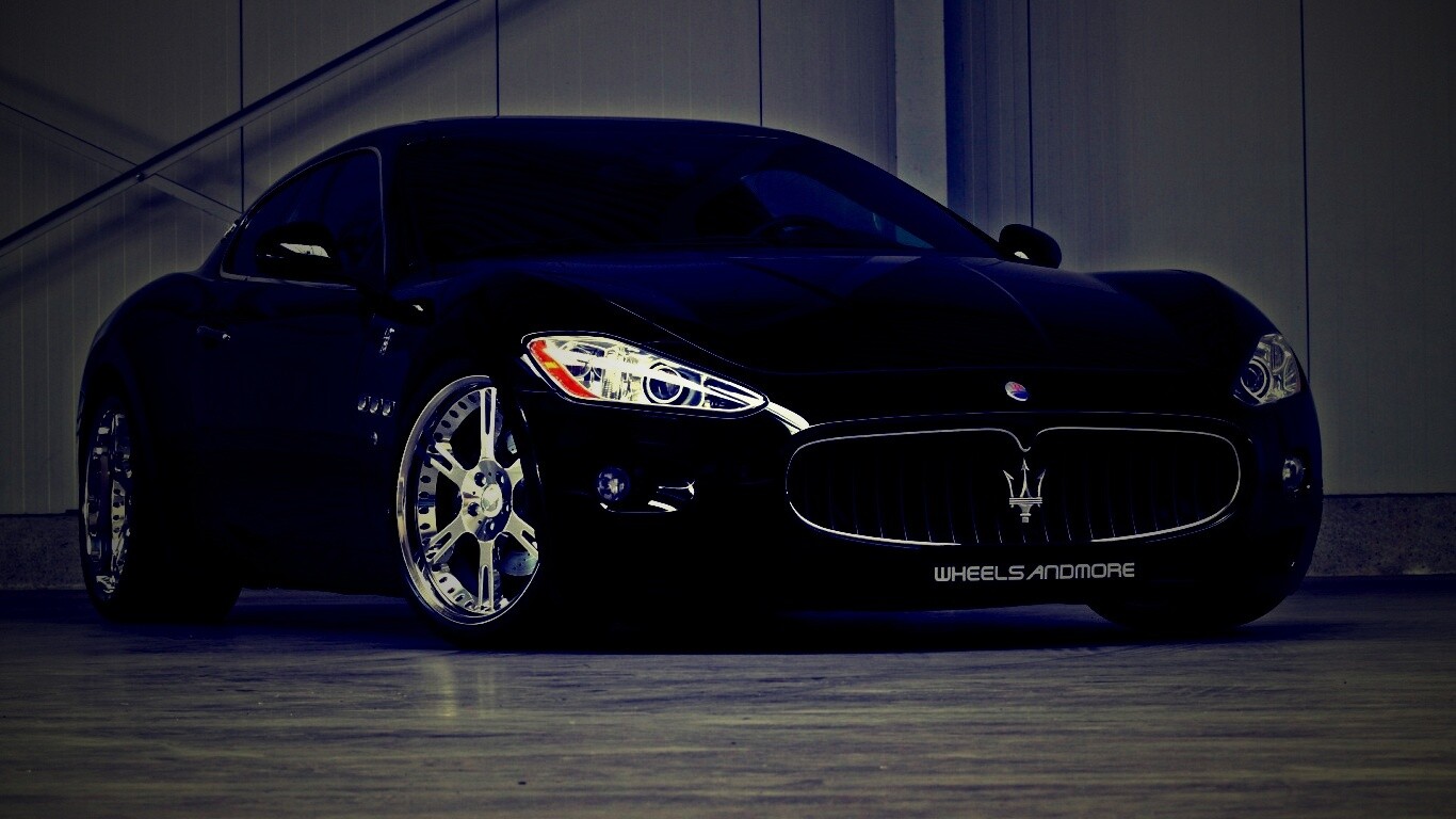 Черная мазерати Gran Turismo обои