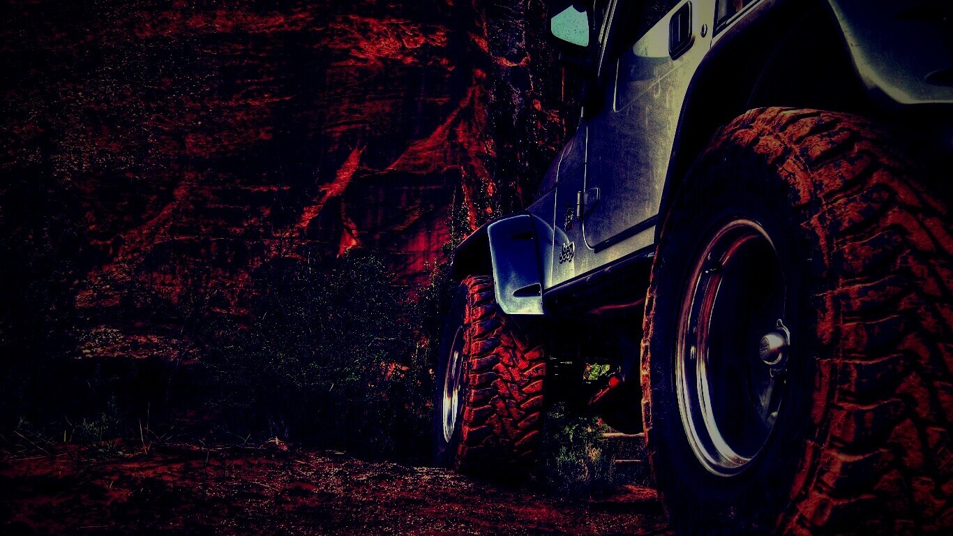 Jeep на бездорожье обои