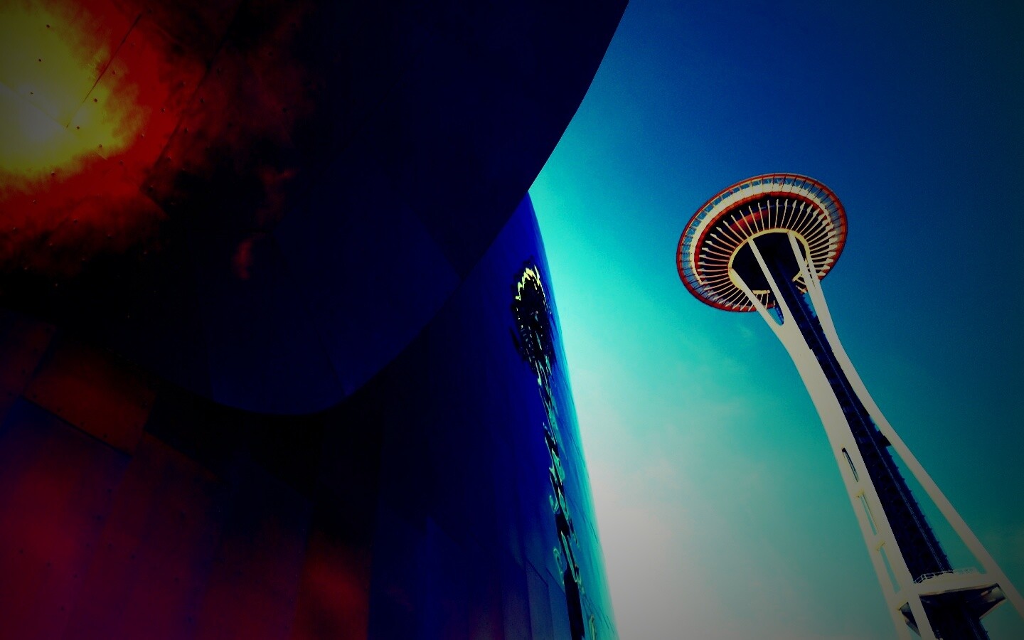 Space Needle Tower обои