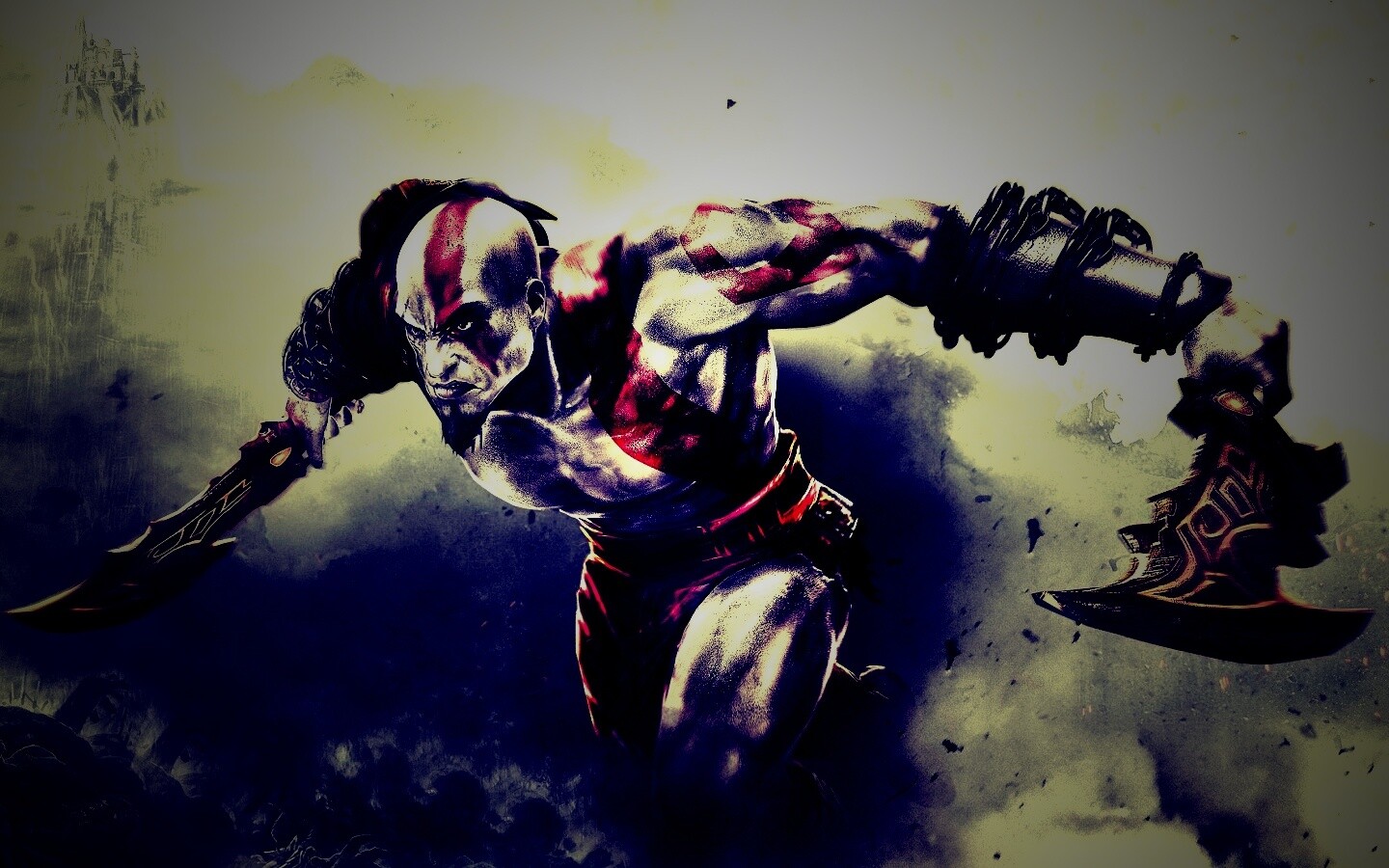 Герой игры God of War обои