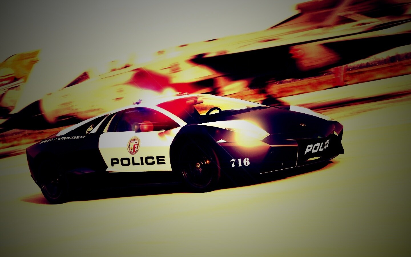 Полицейска Lamborghini из NFS обои