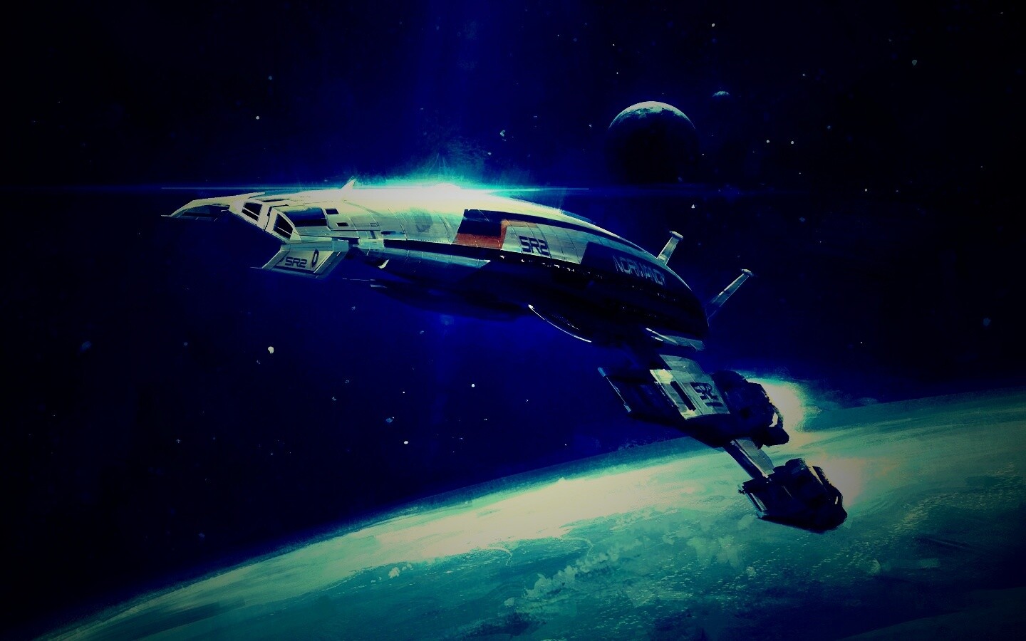 Корабль Normandy обои