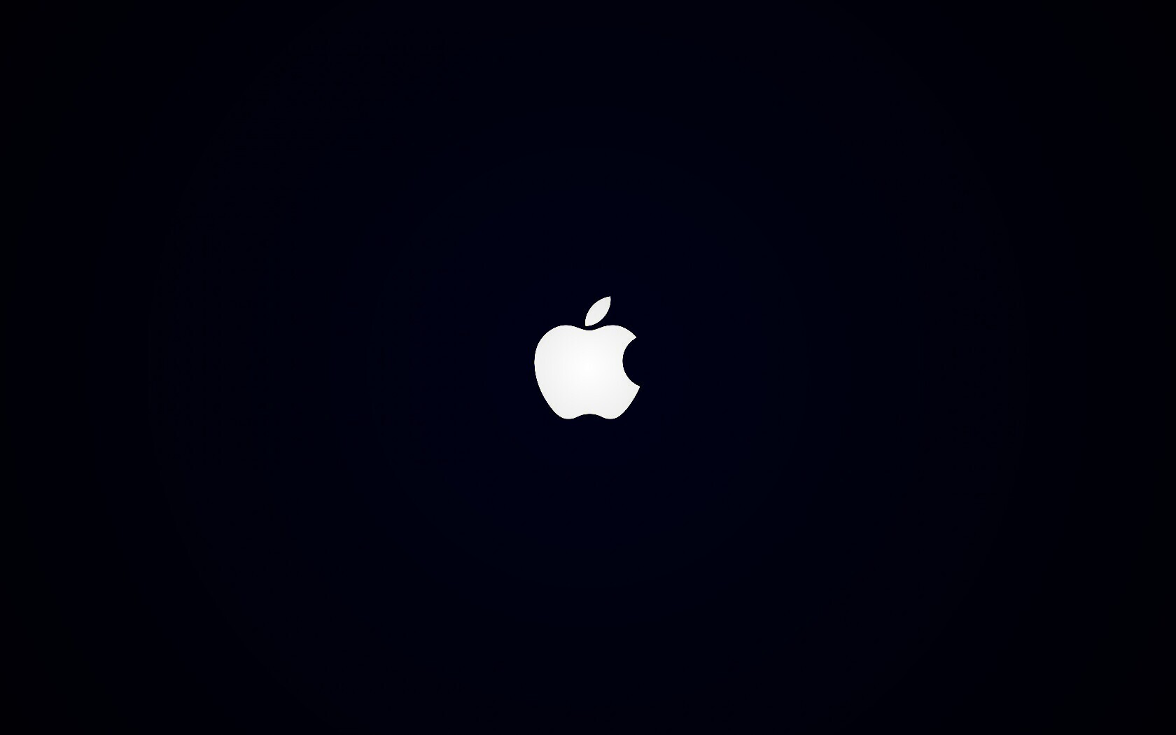 Логотип Apple на черном фоне обои