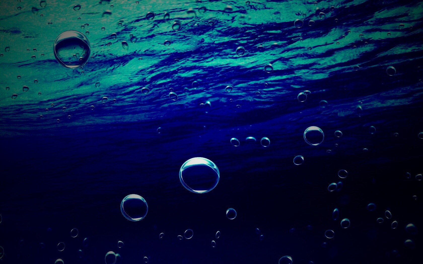 Пузыри под водой обои