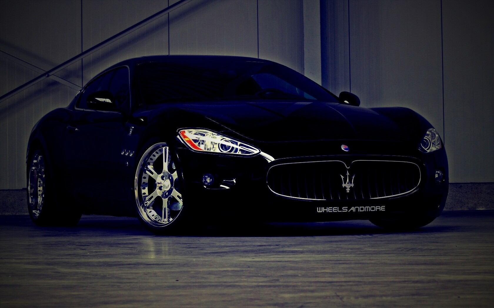 Черная мазерати Gran Turismo обои