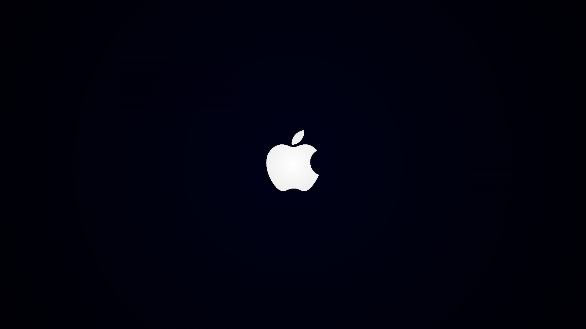 Логотип Apple на черном фоне обои