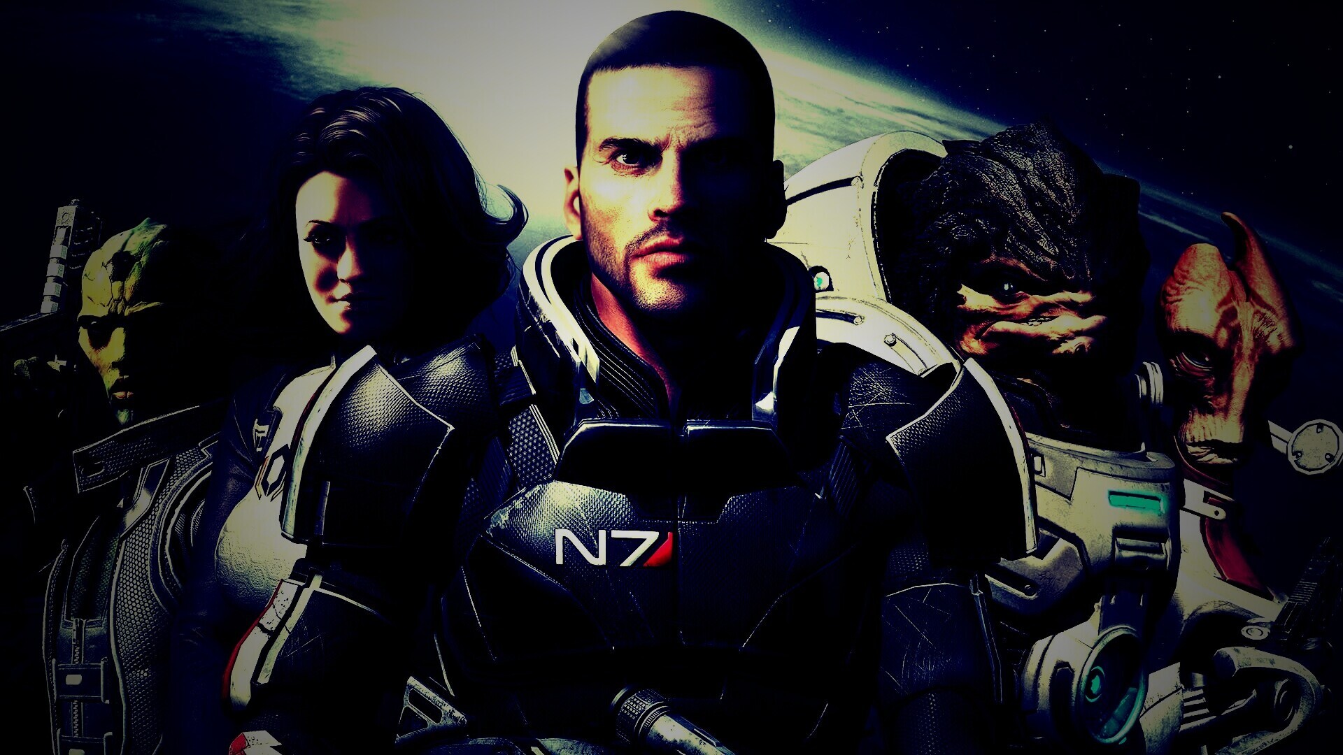 Mass Effect N7 обои