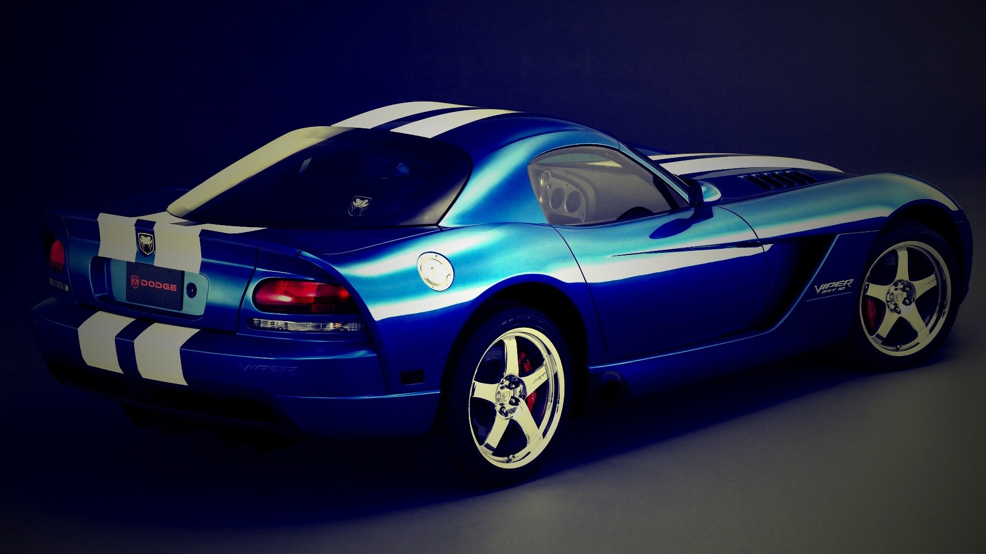 Синий Dodge Viper обои