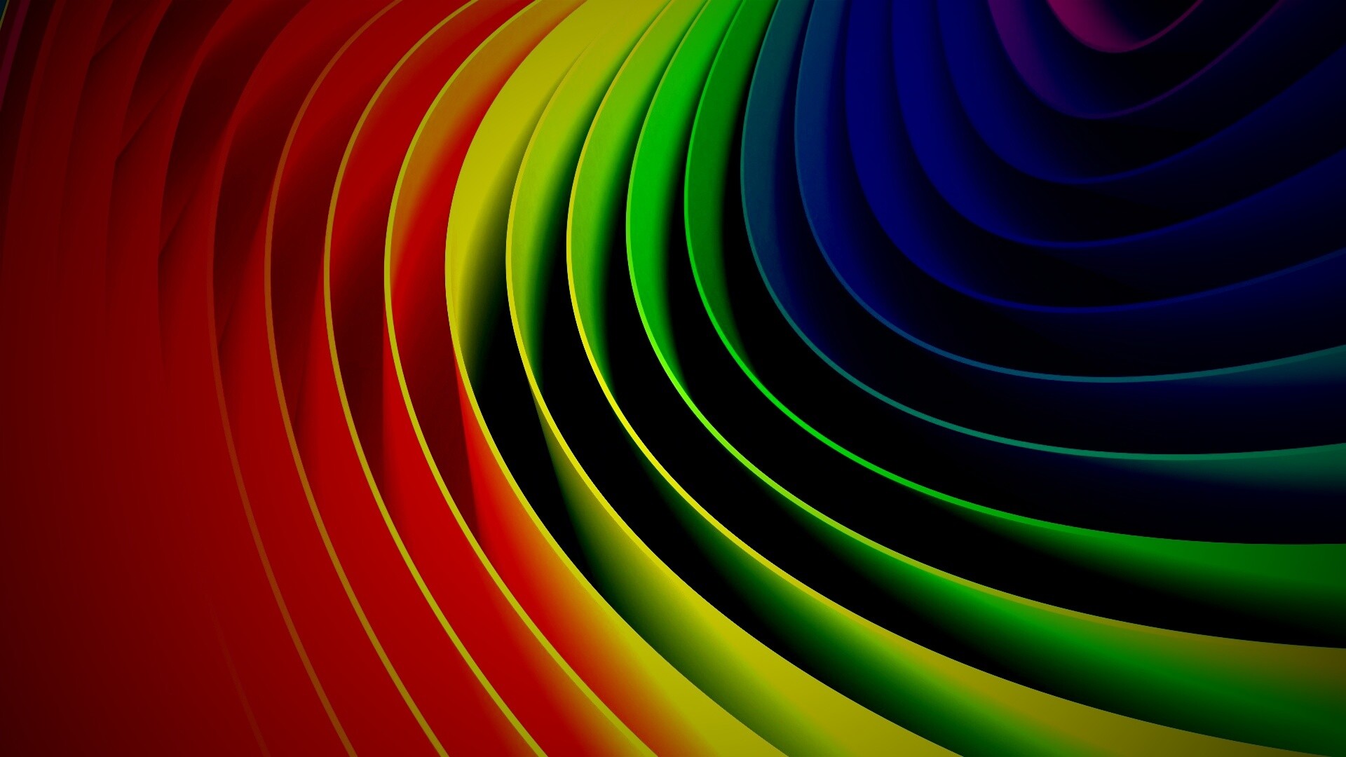 Радуга может быть такой обои