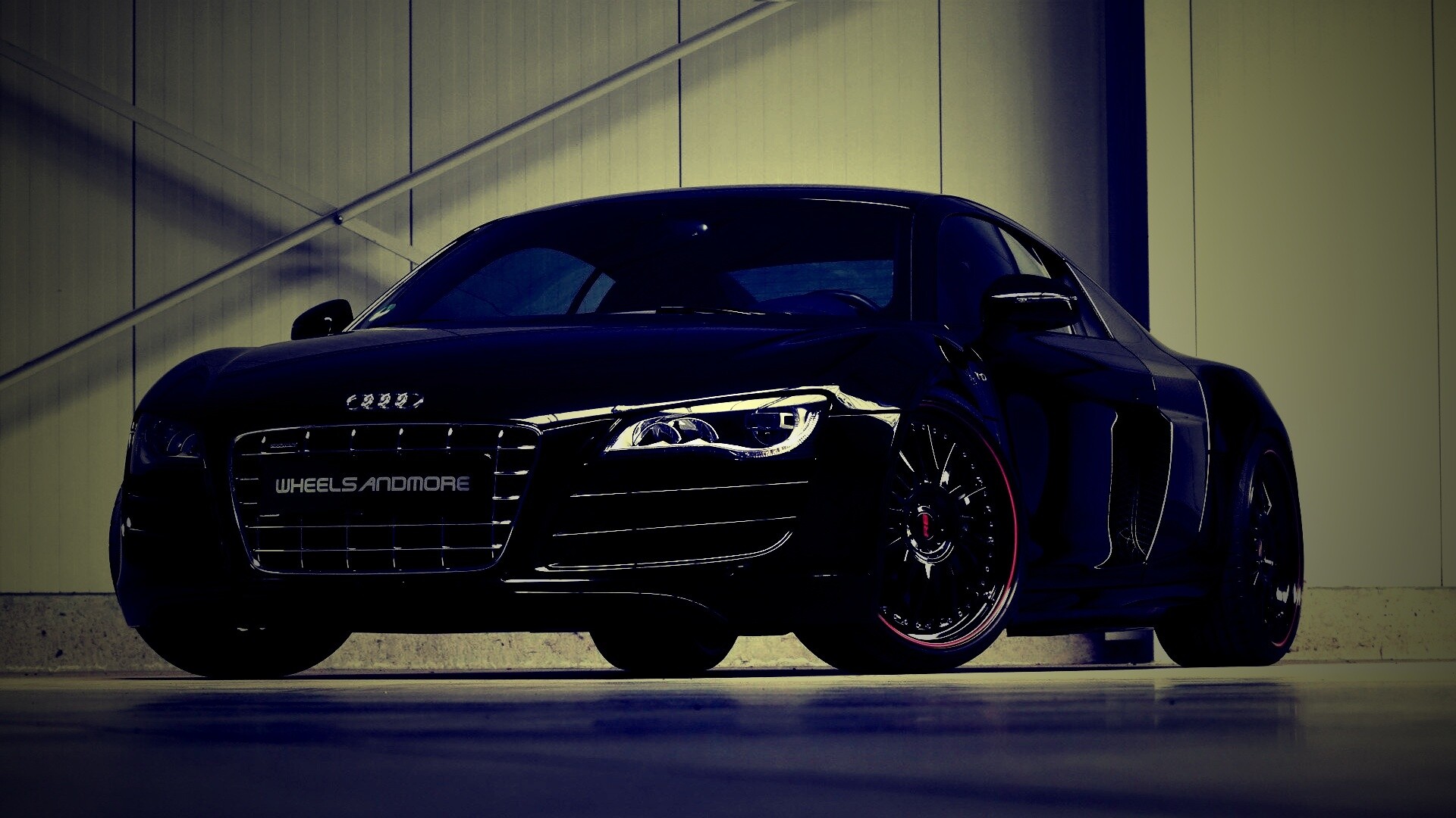 Audi черного цвета обои