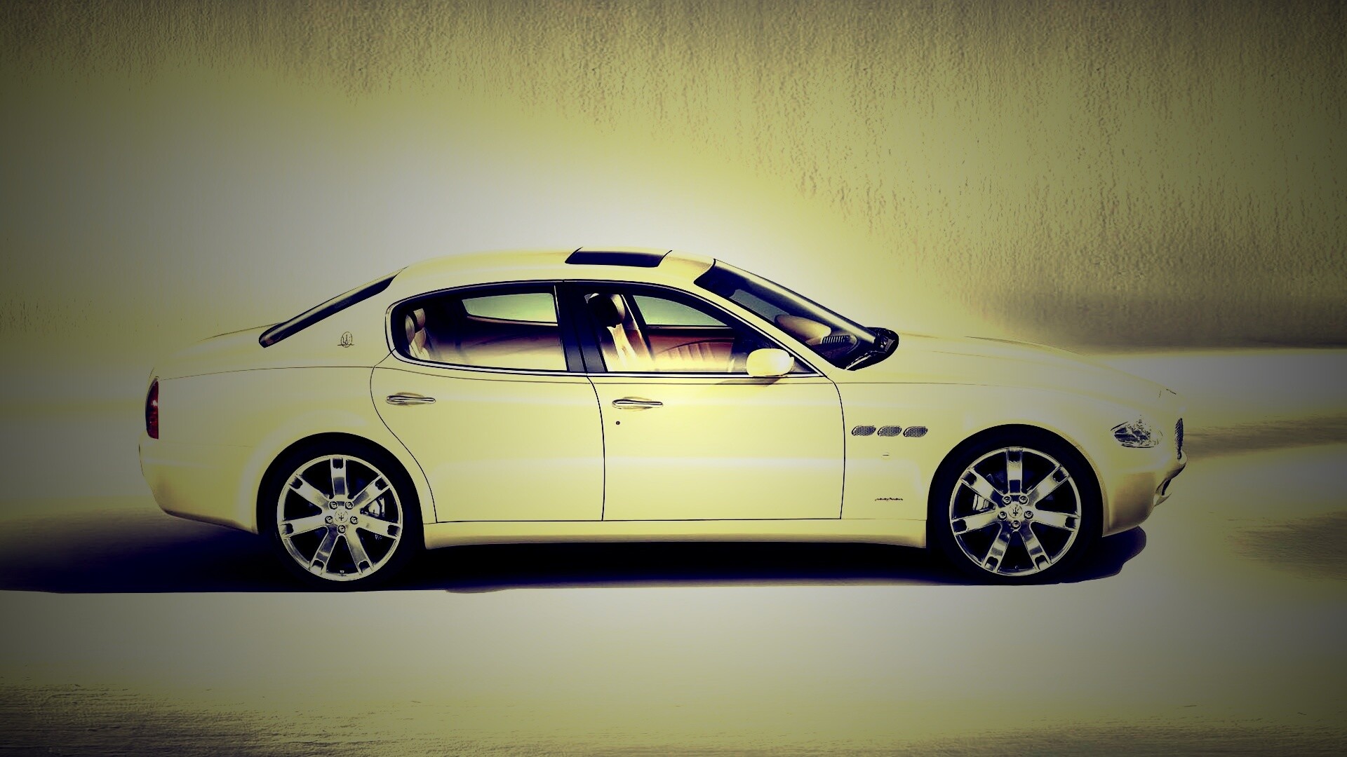 Maserati Quattroporte сбоку обои