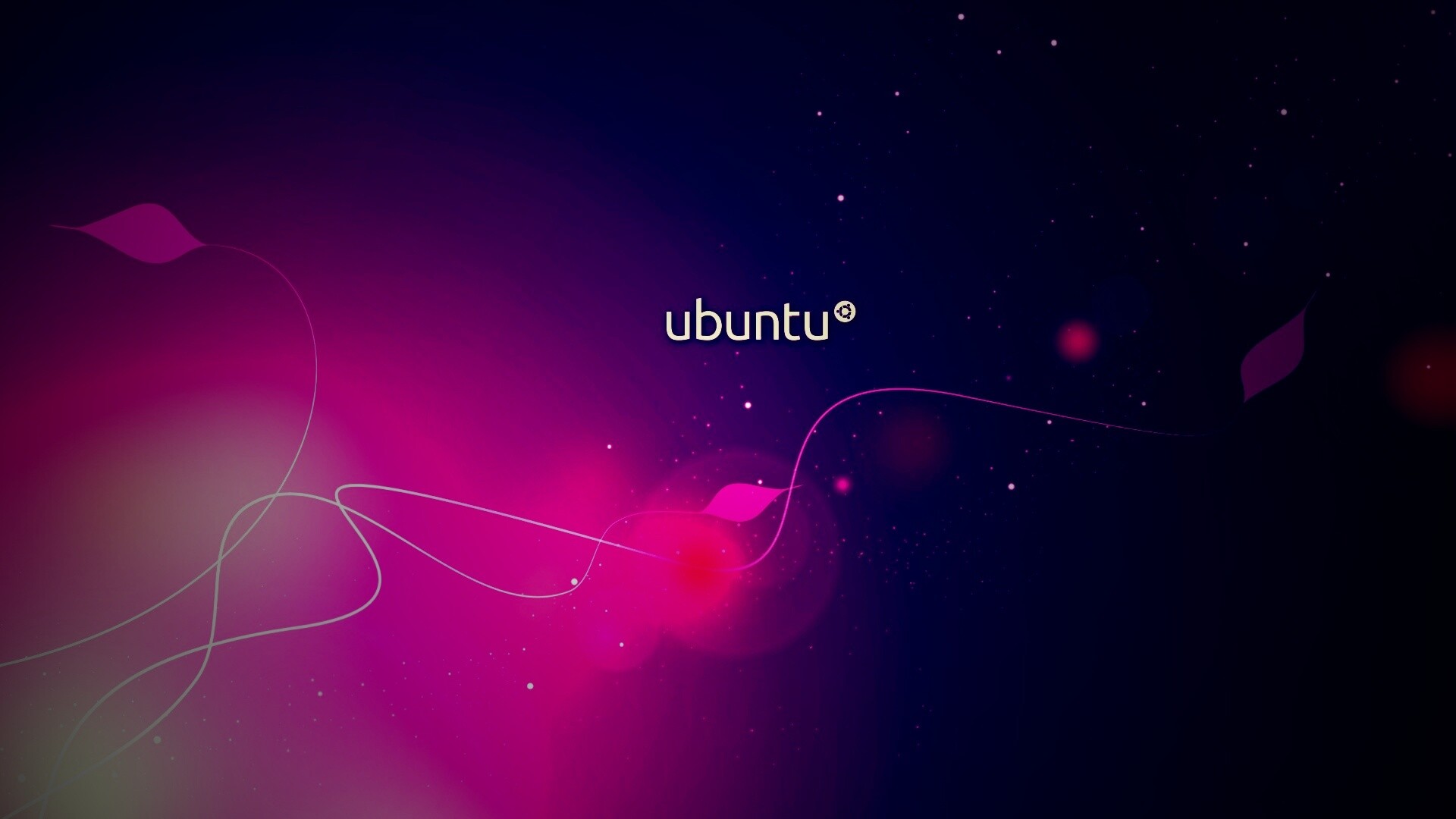 Сиреневые обои Ubuntu обои