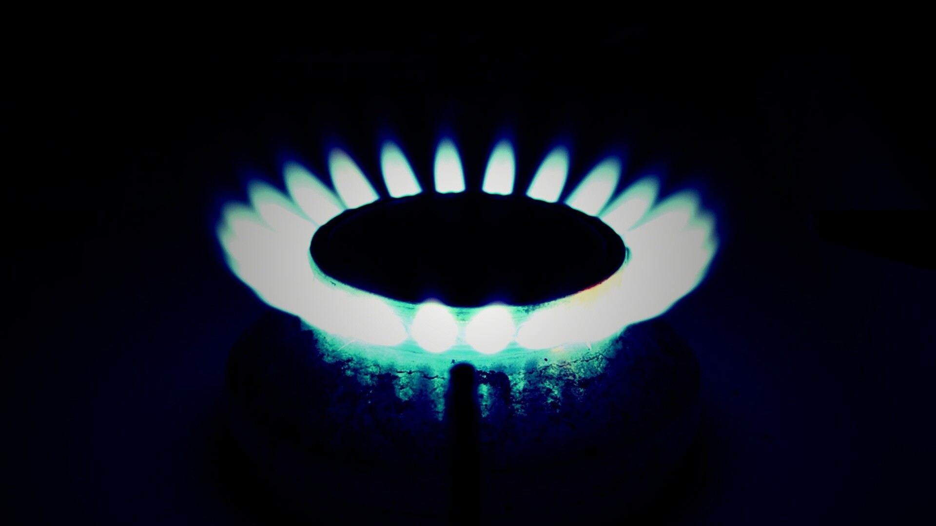 Огонь газовой конфорки обои