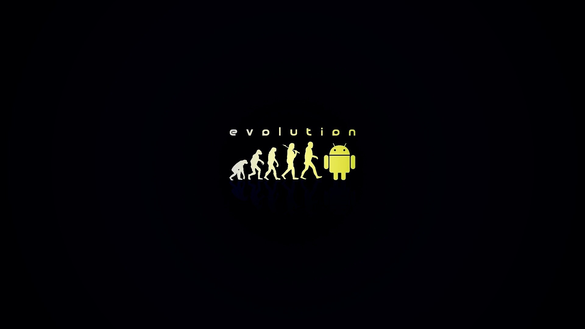 Эволюция по мнению Android обои