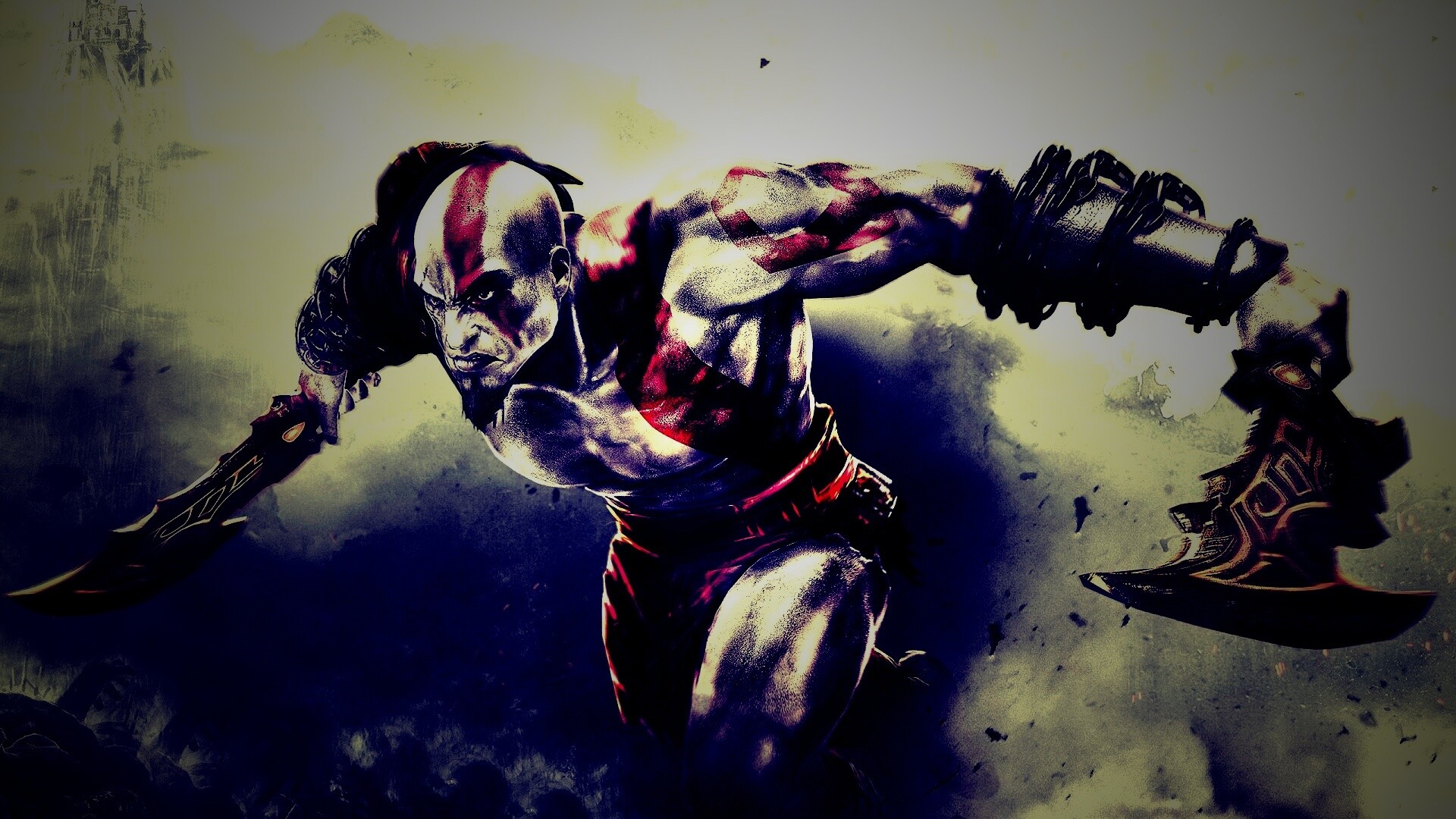 Герой игры God of War обои