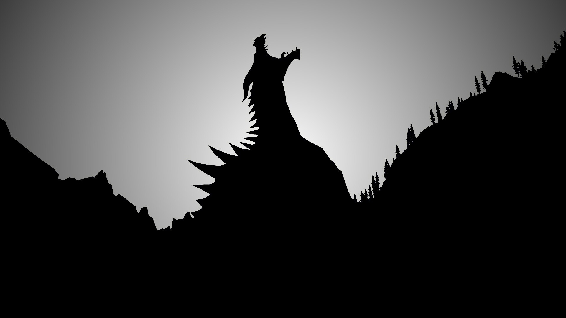 Крик из The Elder Scrolls V: Skyrim обои