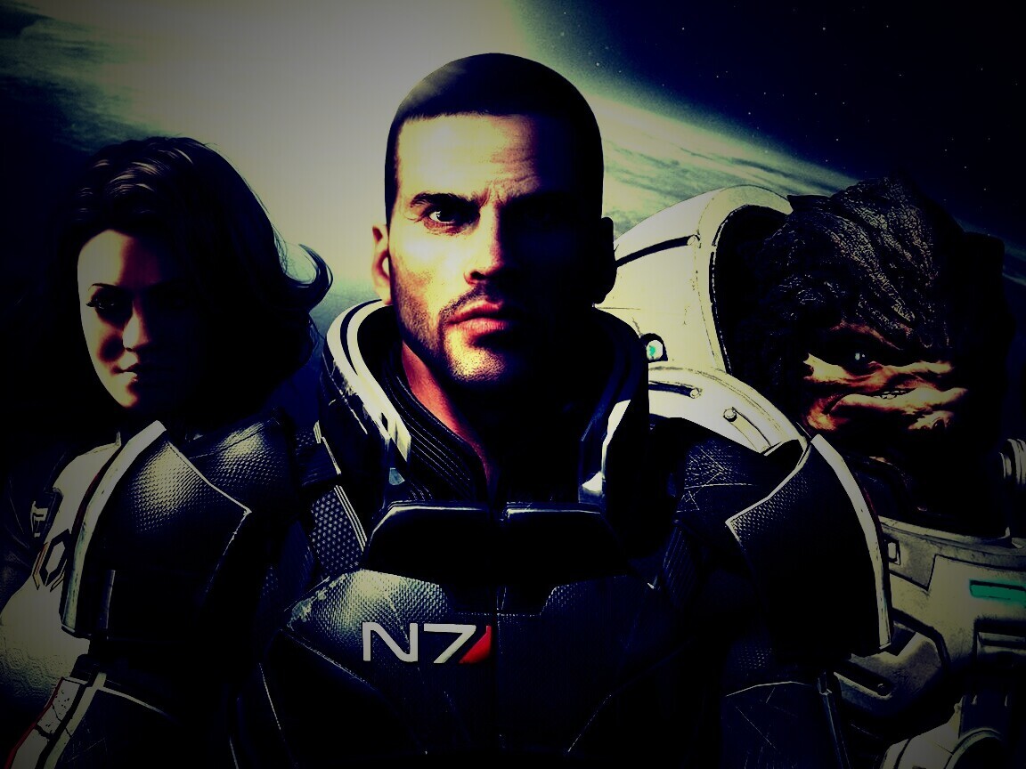 Mass Effect N7 обои