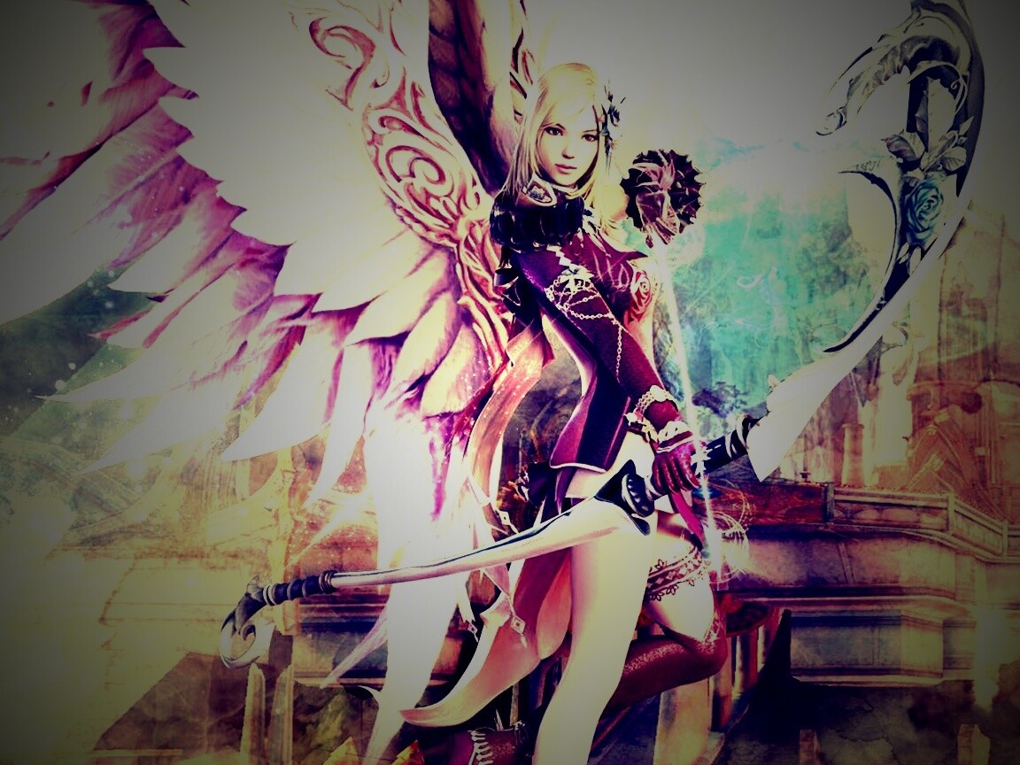 Эльфийка лучница из Aion обои