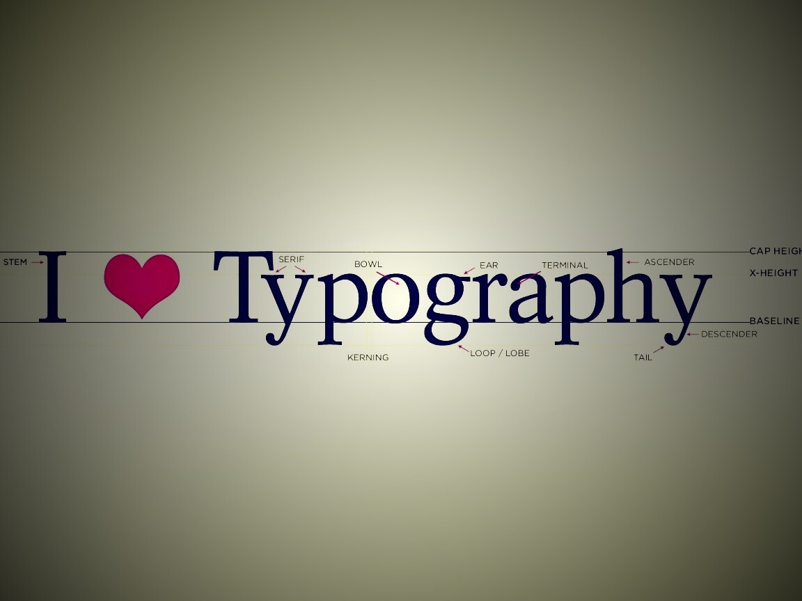 I love typography обои