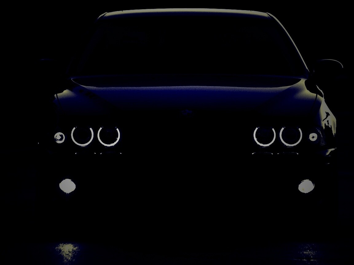 Чёрный BMW обои