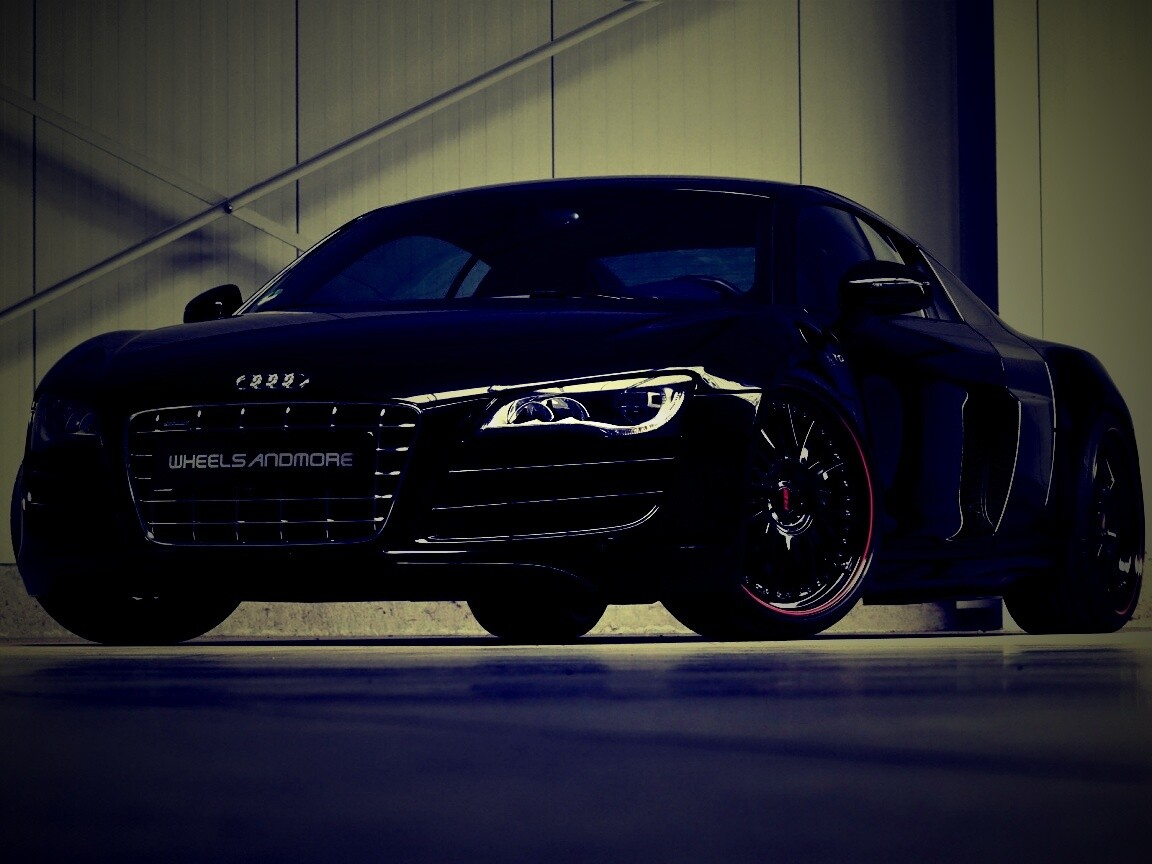 Audi черного цвета обои