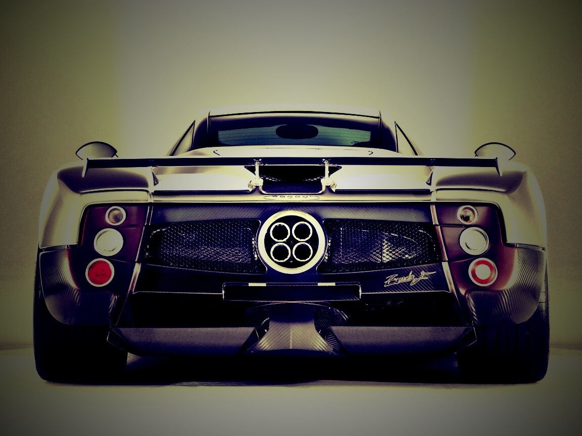 Pagani Zonda сзади обои