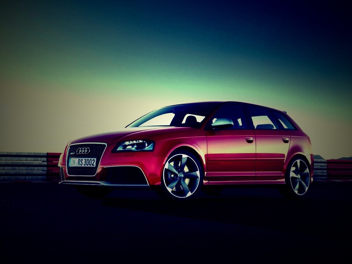 Фотосессия Audi RS3 на треке обои