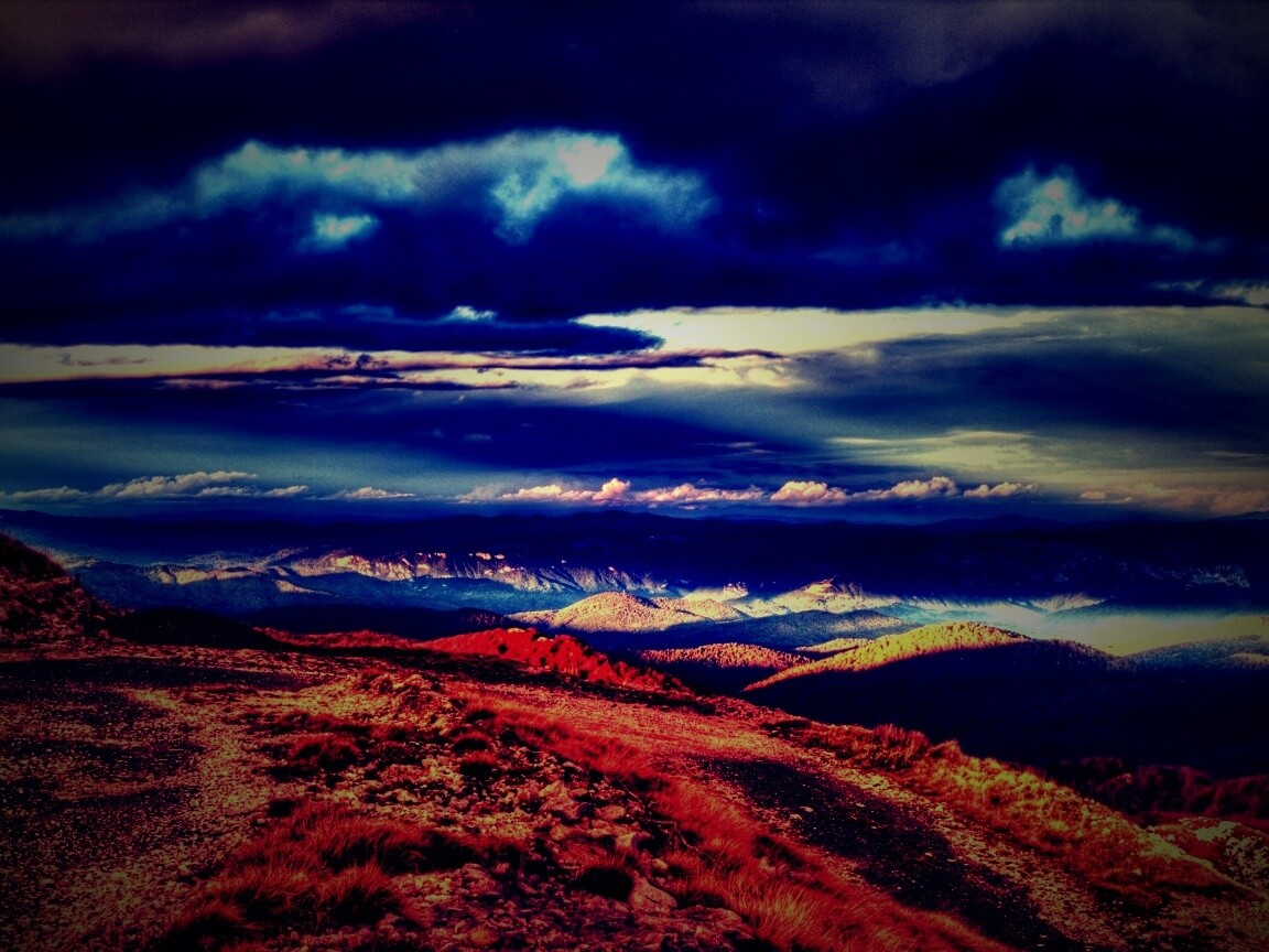 Горы в HDR обои
