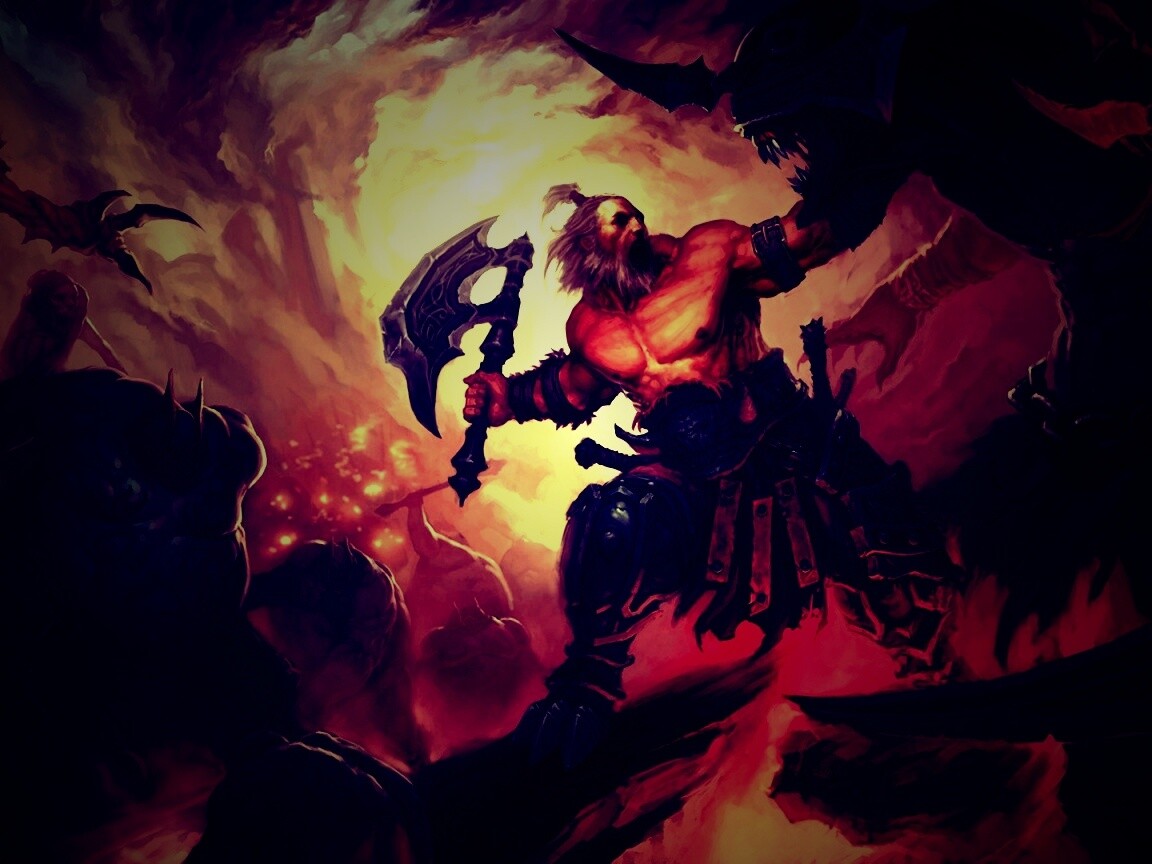 Варвар из Diablo 3 обои