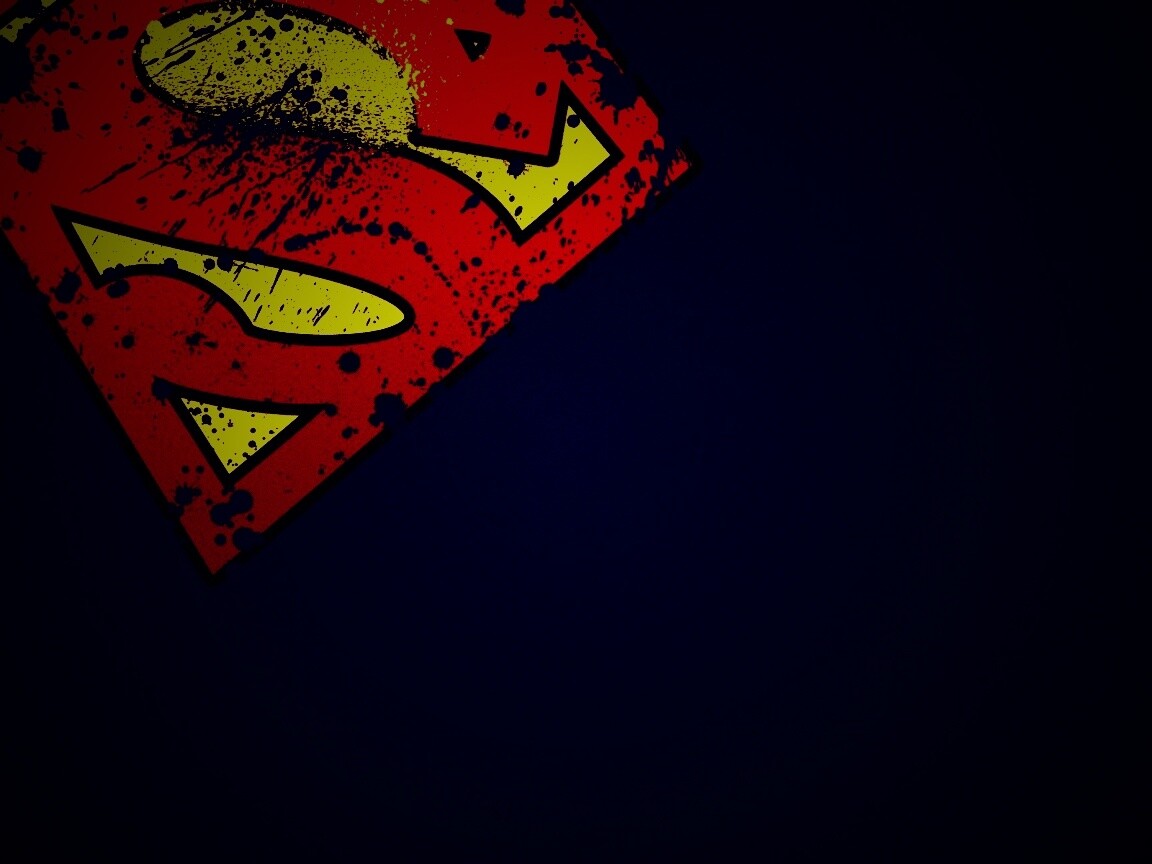 Потертый знак Супермена обои