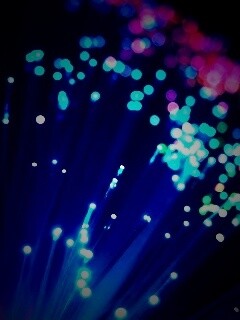 Огоньки на оптоволокне обои
