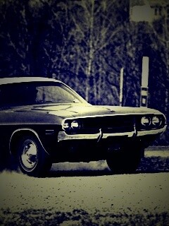 Черно-белое фото Dodge обои