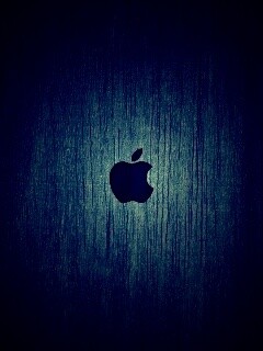 Логотип Apple на доске обои