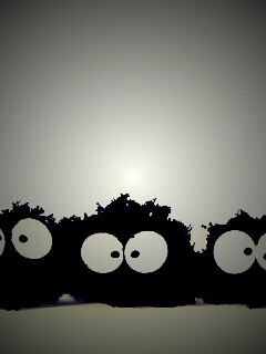 Кляксы с глазами обои