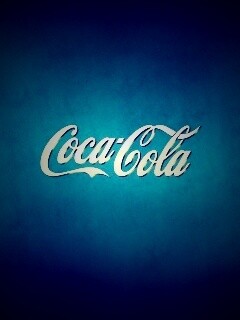 Синий логотип Coca-Cola обои