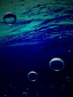 Пузыри под водой обои