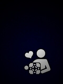 Ты и твой companion cube обои